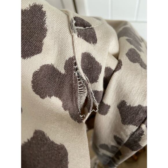 Zara Women's Skinny Jeans - Brown and White - Picture 7 of 9